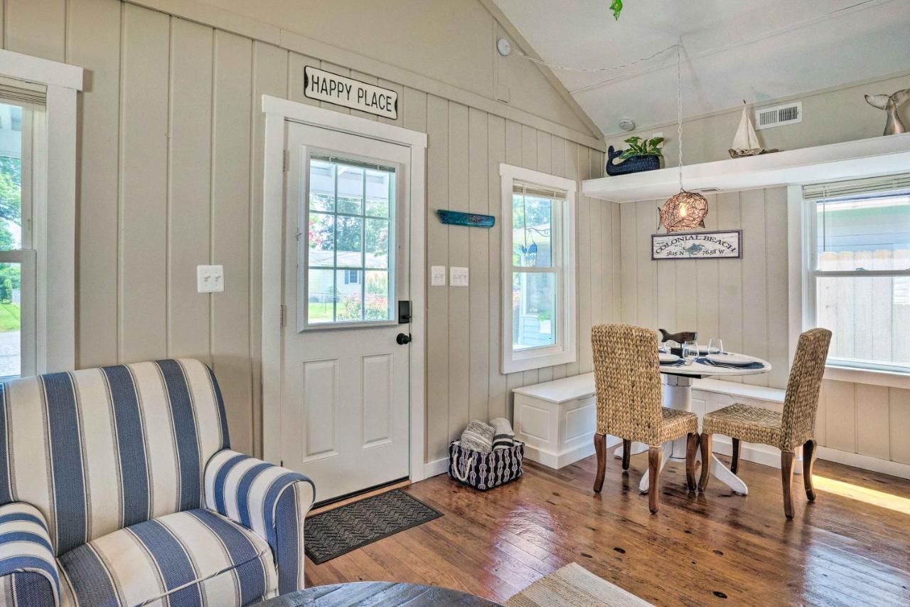 Chic Cottage With Private Yard Steps To Beach! Colonial Beach Bagian luar foto