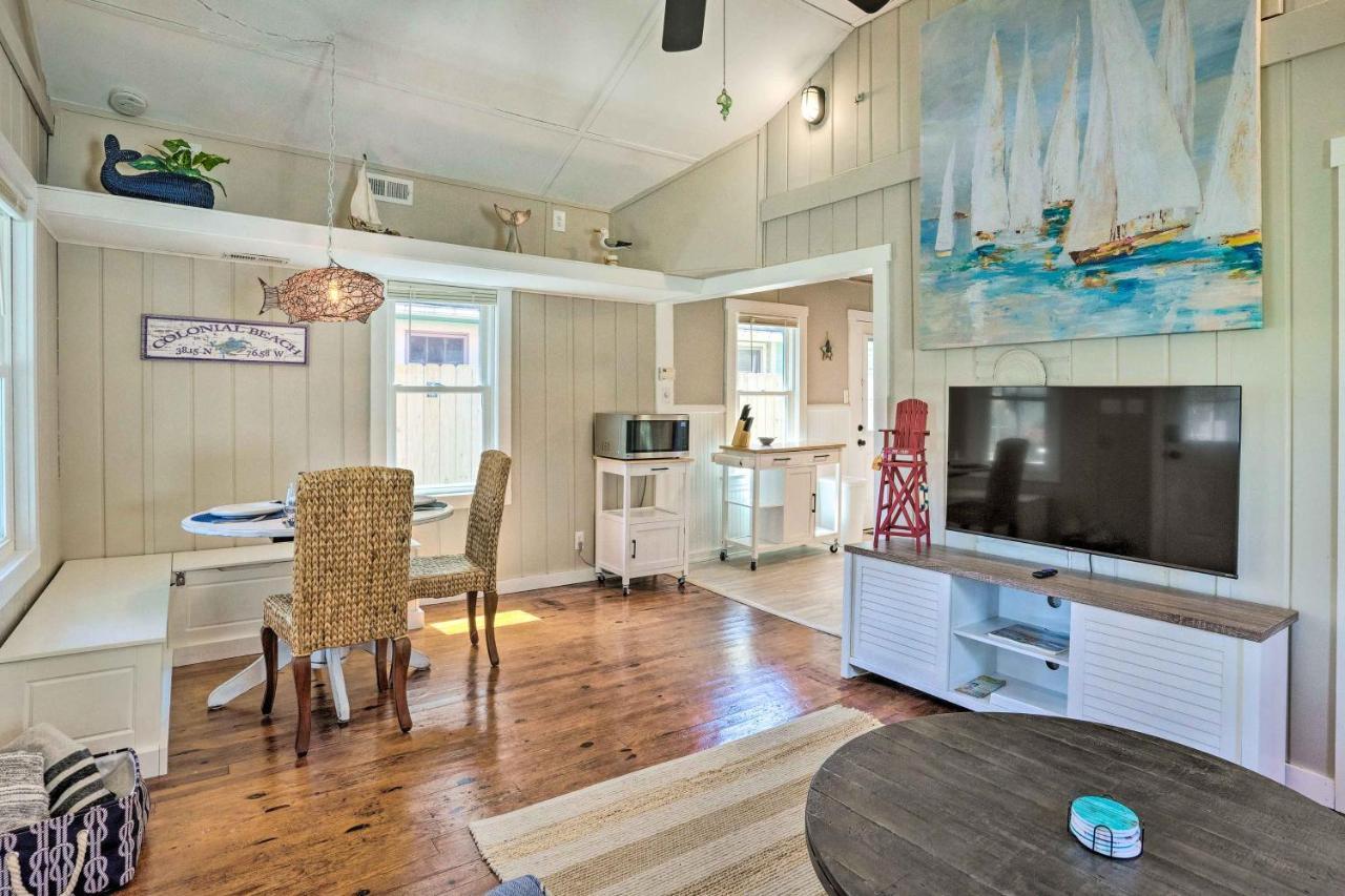 Chic Cottage With Private Yard Steps To Beach! Colonial Beach Bagian luar foto