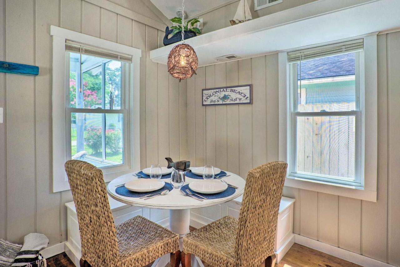 Chic Cottage With Private Yard Steps To Beach! Colonial Beach Bagian luar foto
